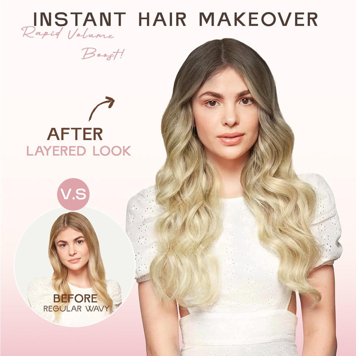 Long Wavy Wig for Women, 26 Inch Synthetic Lace Hairline Black Wigs, Natural-Looking Secure Fit, Soft Heat Resistant Fiber